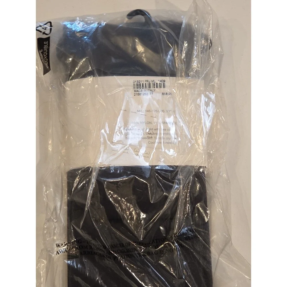 J Jill Solid Microfiber Tights Dark Charcoal M/L Nylon Spandex NEW
